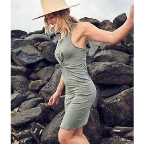 Athleta Barre Bralette Mini Racerback Dress Women’s Size Small Green - Picture 3 of 11